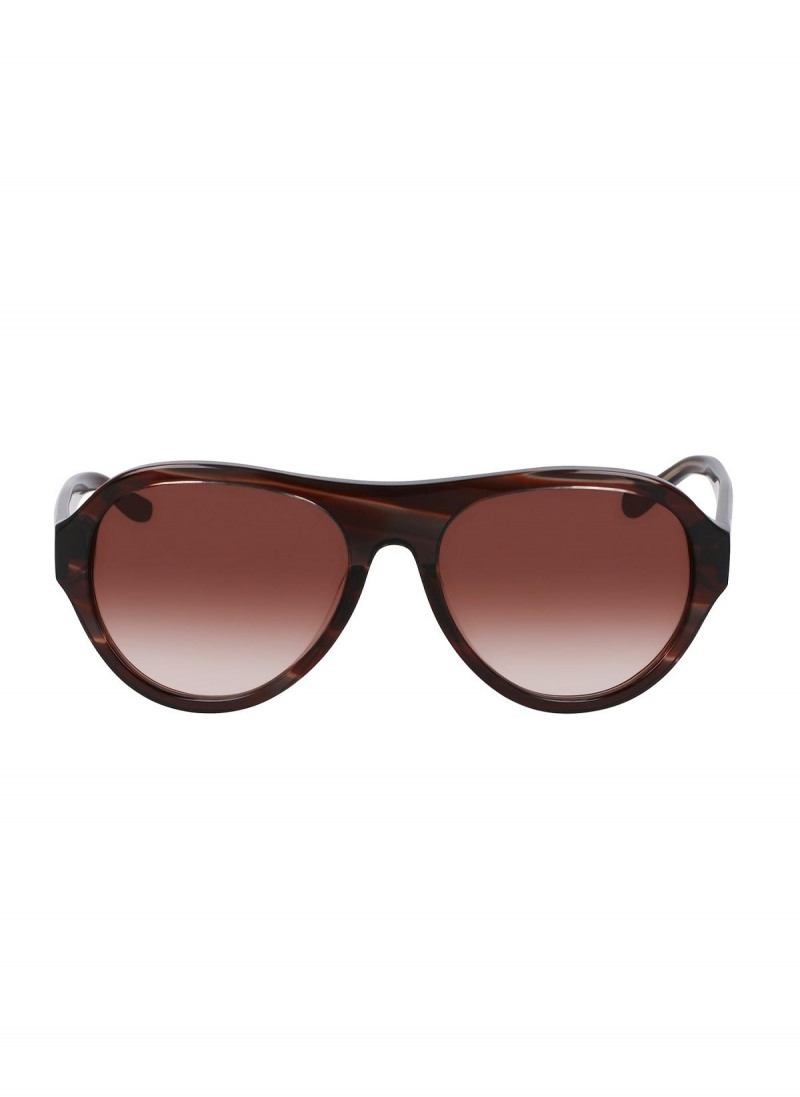 Okuliare Donna Karan Aviator 56mm Modern Icons Červené | SK_DK96687