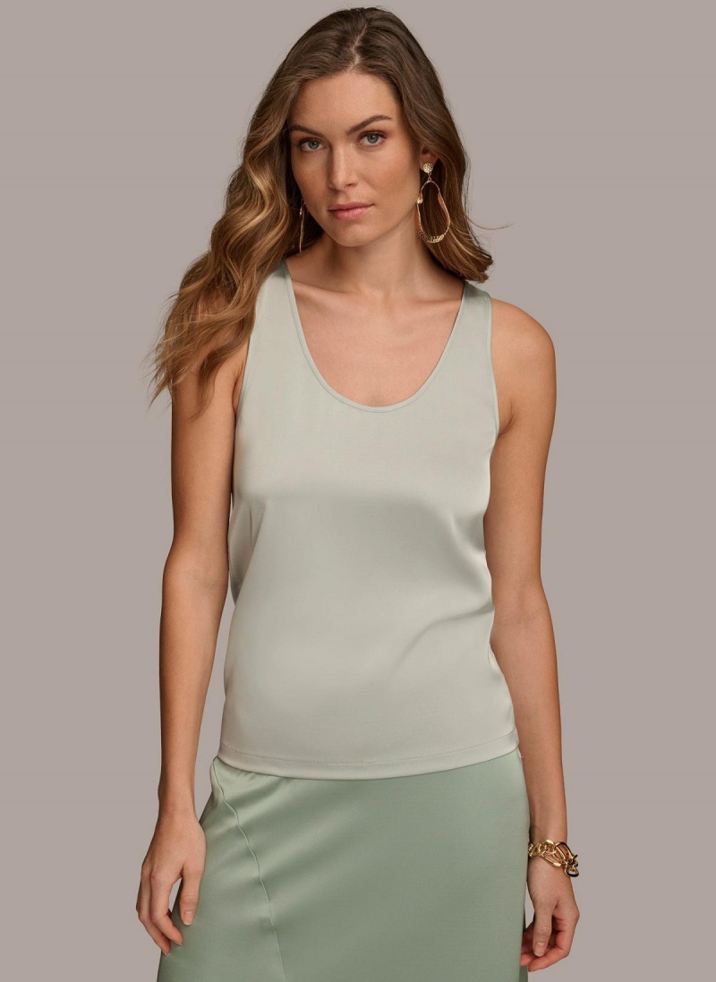 Sukna Donna Karan Scoop Neck Tank Modre | SK_DK91222