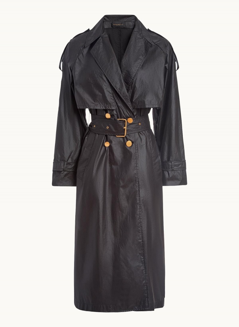 Vrchné Odevy Donna Karan Belted Light Weight Trench Čierne | SK_DK67737